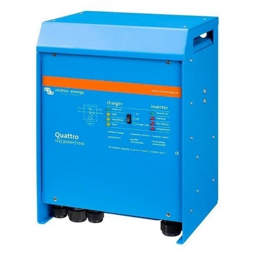 Гибридный инвертор Victron Quattro 12/3000/120-50/50 Купить Гибридный инвертор Victron Quattro 12/3000/120-50/50 в