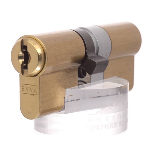 Купить Цилиндр EVVA MCS L62 (ключ-ключ,флажок,золото,функция BSZ) в 