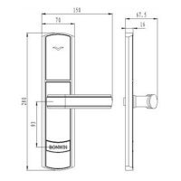 Электронный офисный замок Bonwin BW803SC-G EURO