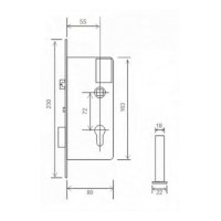 Электронный замок Bonwin BW823SC-T6 EURO