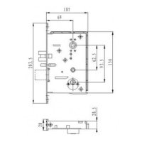 Электронный замок Bonwin BW823SC/G-G