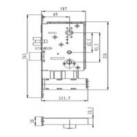 Электронный замок Bonwin BW823SC-F