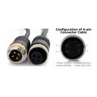 Соединительный кабель 4 pin для камер NSCAR (3 метра)