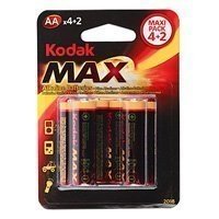 Купить Kodak MAX LR6-4+2BL  [20 KAA-4+2 ] (6/120/12960) в 
