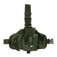 Купить Кобура набедренная на платформе MOLLE с дополнительными подсумками олива в Москве с доставкой по всей России